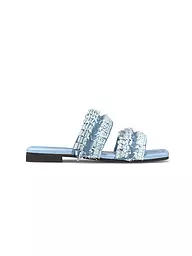 INUIKII | Pantuflas FRINGES JEANS | Azul claro