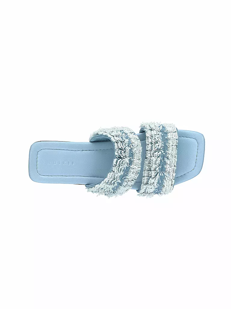 INUIKII | Pantoletten FRINGES JEANS | Azul claro
