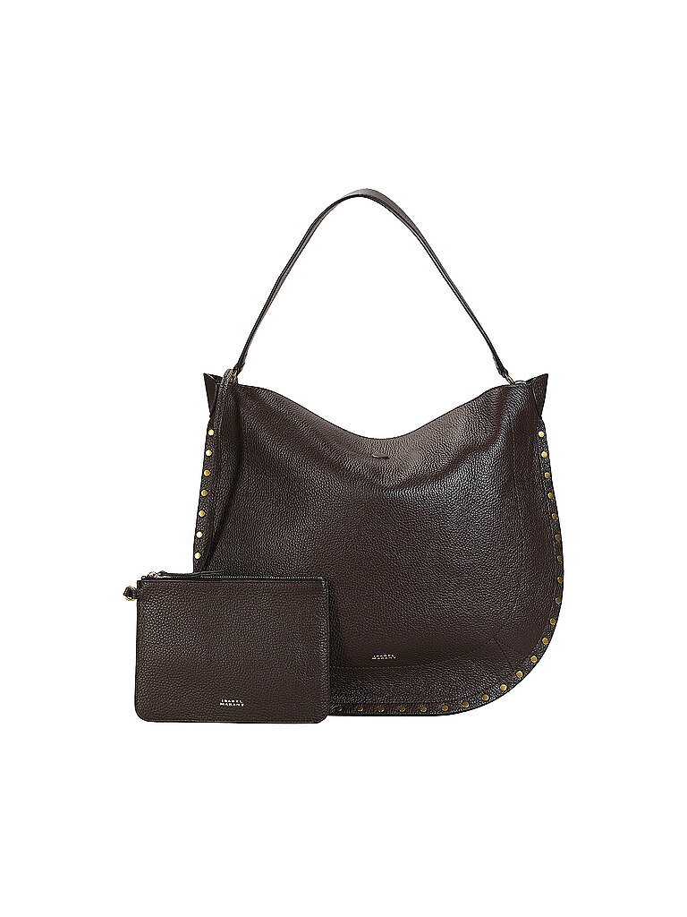 Isabel marant Bolso de piel - Hobo OSKAN SOFT marrón