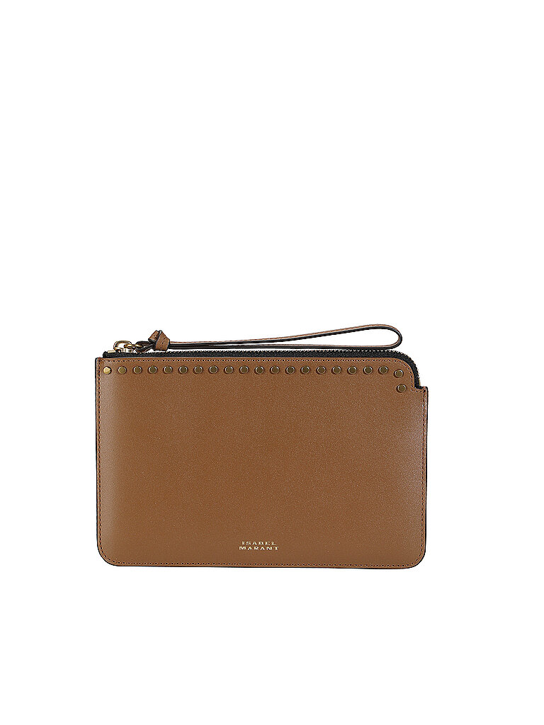 Isabel marant Bolso de piel - Flat Pouch Small marrón