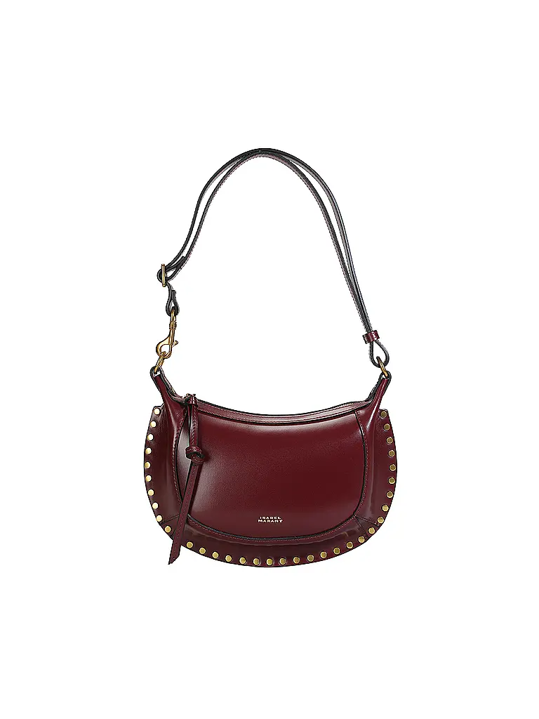 ISABEL MARANT | Bolso de cuero - Bolso de hombro OSKAN MOON | Rojo oscuro