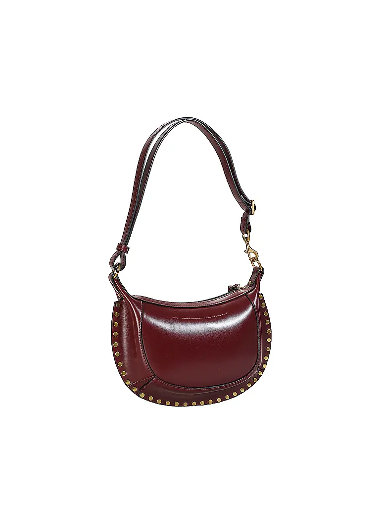 ISABEL MARANT | Bolso de cuero - Bolso de hombro OSKAN MOON | Rojo oscuro