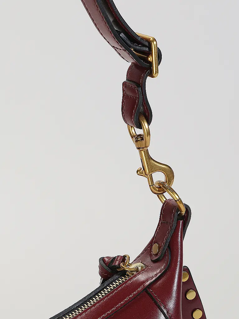 ISABEL MARANT | Bolso de cuero - Bolso de hombro OSKAN MOON | Rojo oscuro