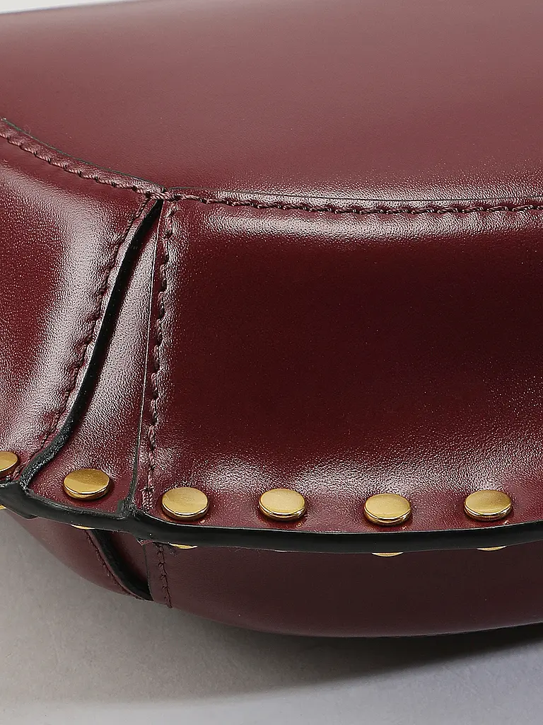 ISABEL MARANT | Bolso de cuero - Bolso de hombro OSKAN MOON | Rojo oscuro