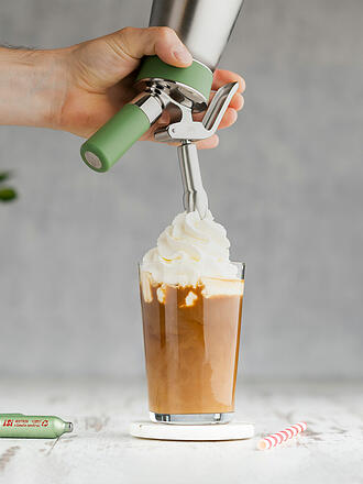 ISI | Sifón para nata GREEN WHIP ECO 0,5l Acero inoxidable / Verde