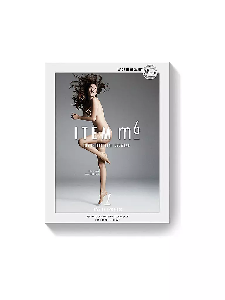 ITEM M6 | Stützstrümpfe "Invisible" 15DEN (Powder) | Beige