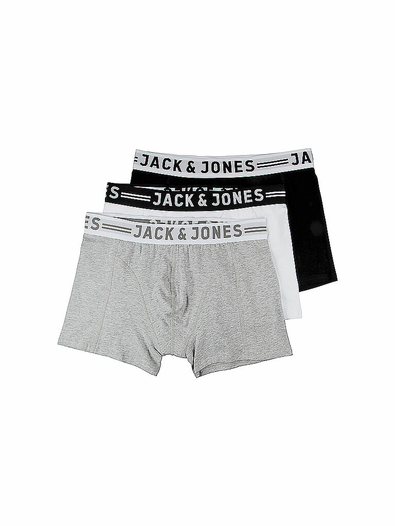 JACK & JONES Calzoncillos paquete de 3 JORSENSE gris | M