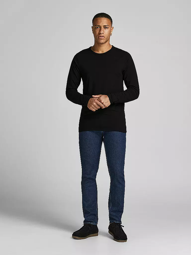 JACK & JONES | Basic Langarmshirt | Negro