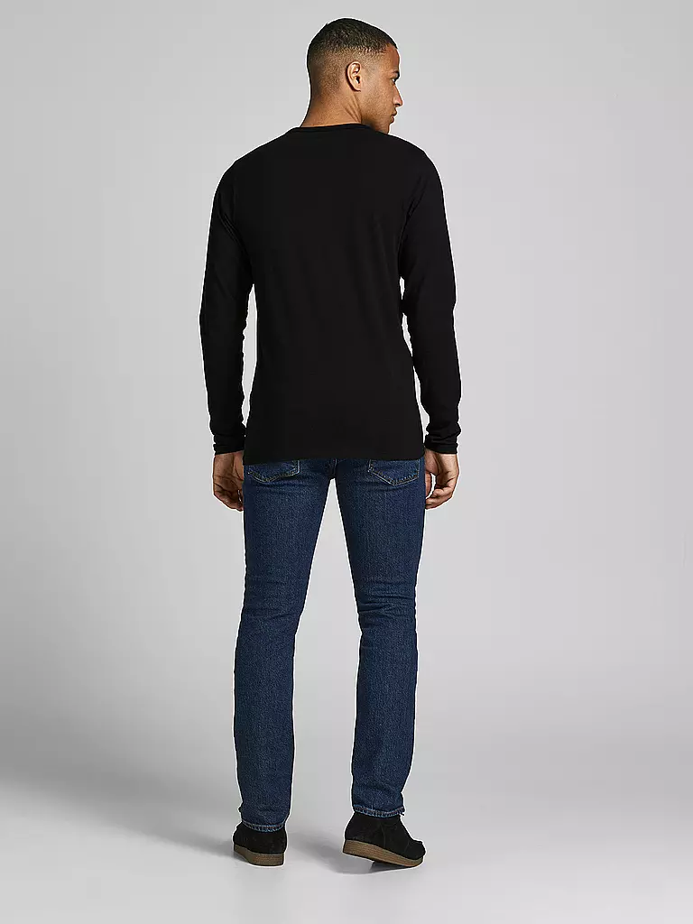 JACK & JONES | Basic Langarmshirt | Negro