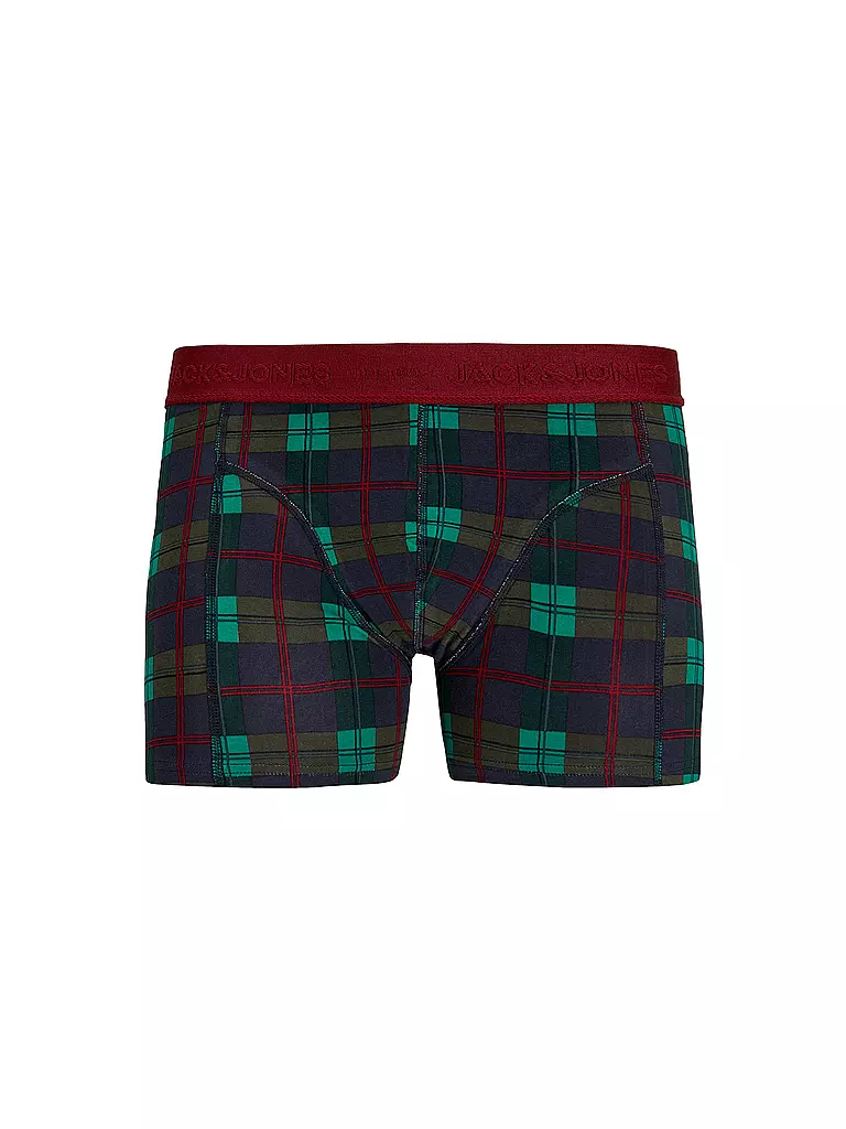 JACK & JONES | Boxershorts JACXMAS Paquete de 3 scarab/rhubarb inkwell | 