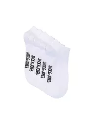 JACK & JONES | Calcetines de deporte para niño, paquete de 5 JACDONGO blanco/blanco - w | Blanco
