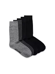 JACK & JONES | Calcetines Paquete de 5 "JACJENS" gris oscuro mélange gris claro mélange | Gris