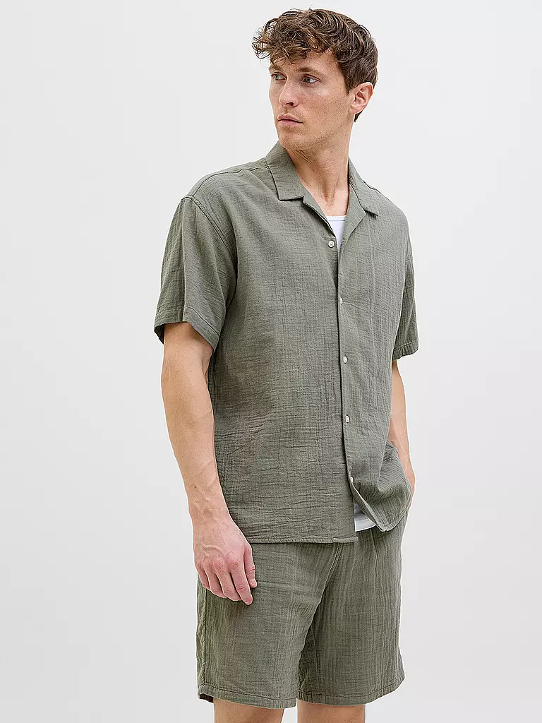 JACK & JONES | Camisa Regular Fit JOREASTER PATRAS | Oliva