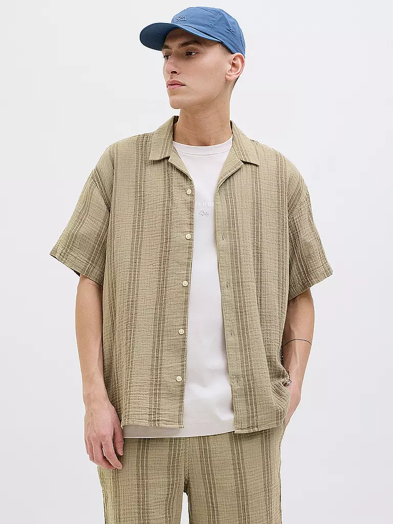 JACK & JONES | Camisa Regular Fit JOREASTER PATRAS | Camel