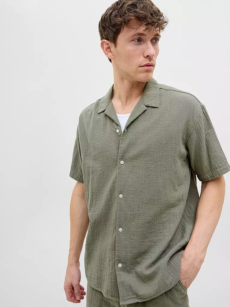 JACK & JONES | Camisa Regular Fit JOREASTER PATRAS | Oliva