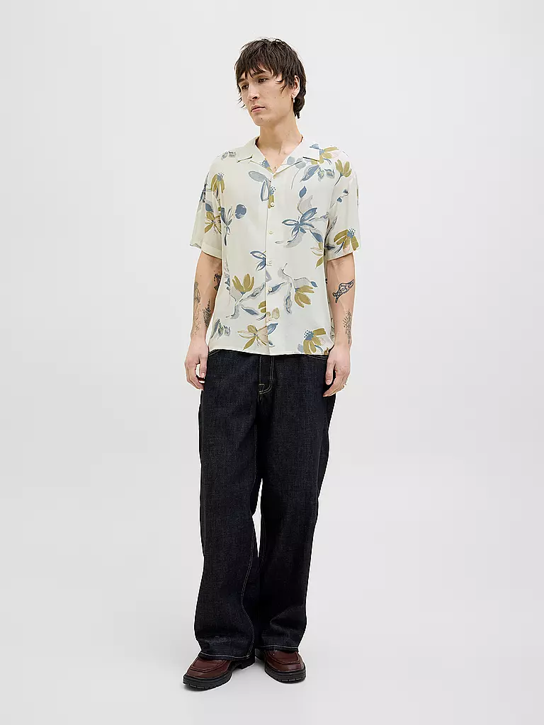 JACK & JONES | Camisa Regular Fit JORLUKE VARENNA | Crema