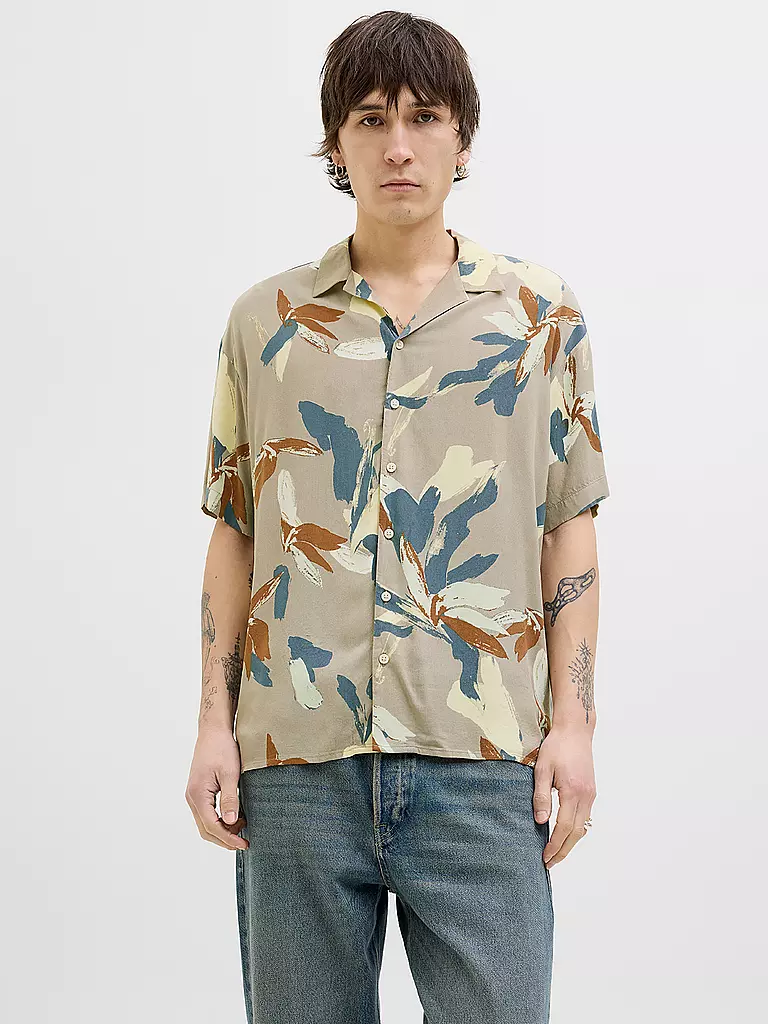 JACK & JONES | Camisa Regular Fit JORLUKE VARENNA | Beige