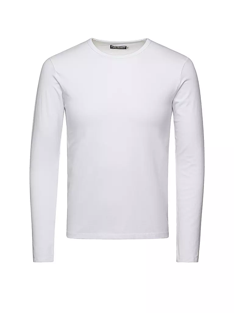 JACK & JONES | Camiseta básica de manga larga | Blanco
