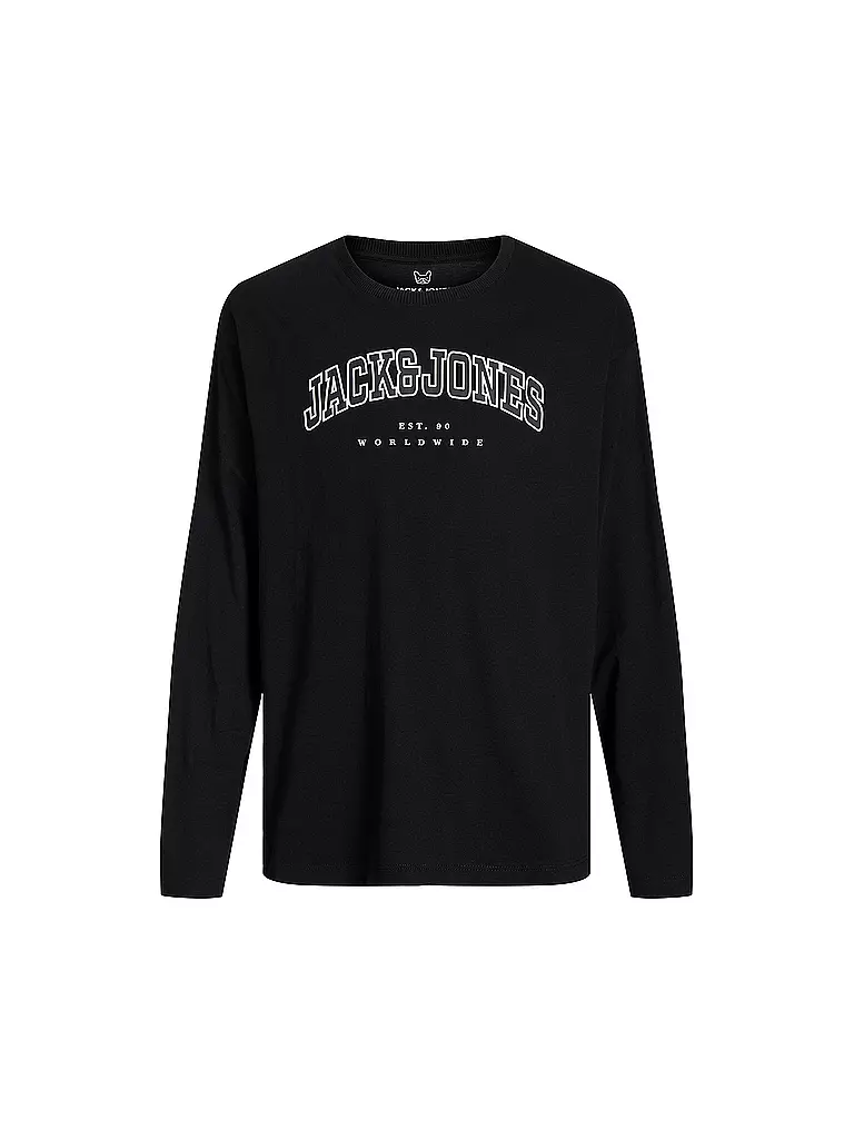 JACK & JONES | Camiseta de manga larga para niño JJECALEB | Negro
