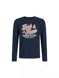 JACK & JONES | Camiseta de manga larga para niño JJELOGO | Azul oscuro
