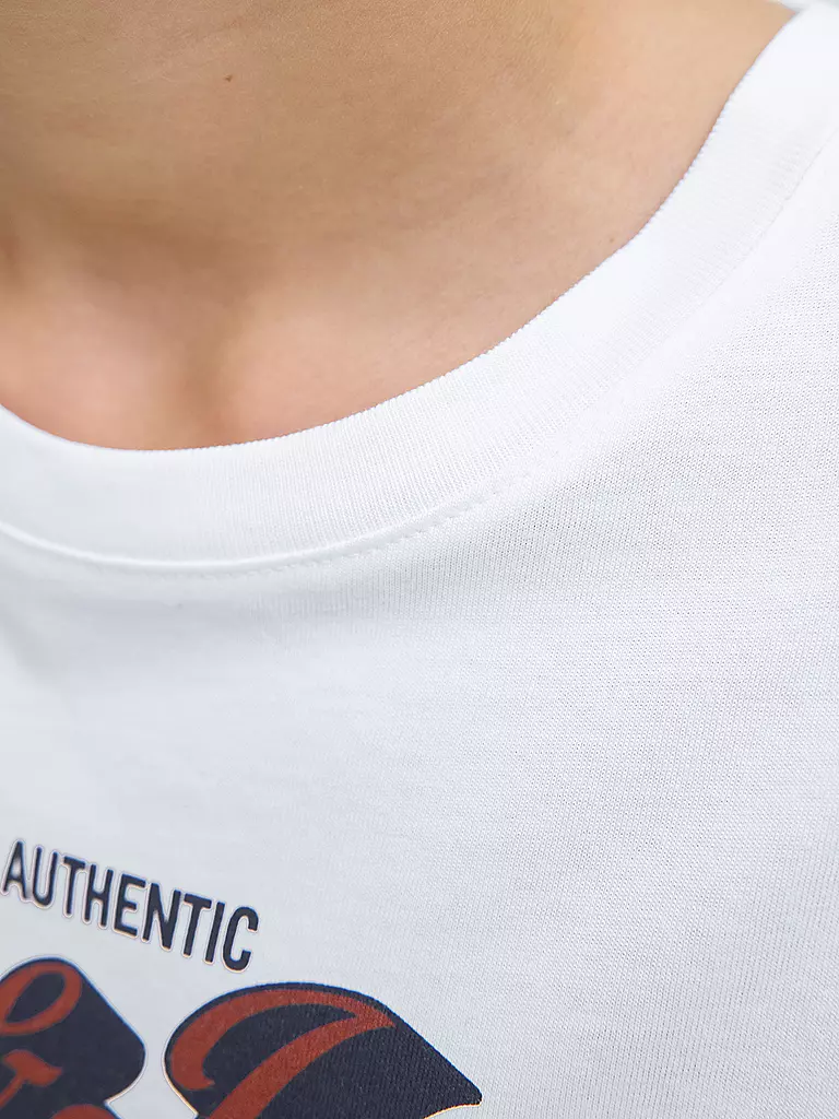 JACK & JONES | Camiseta de manga larga para niño JJELOGO | Blanco