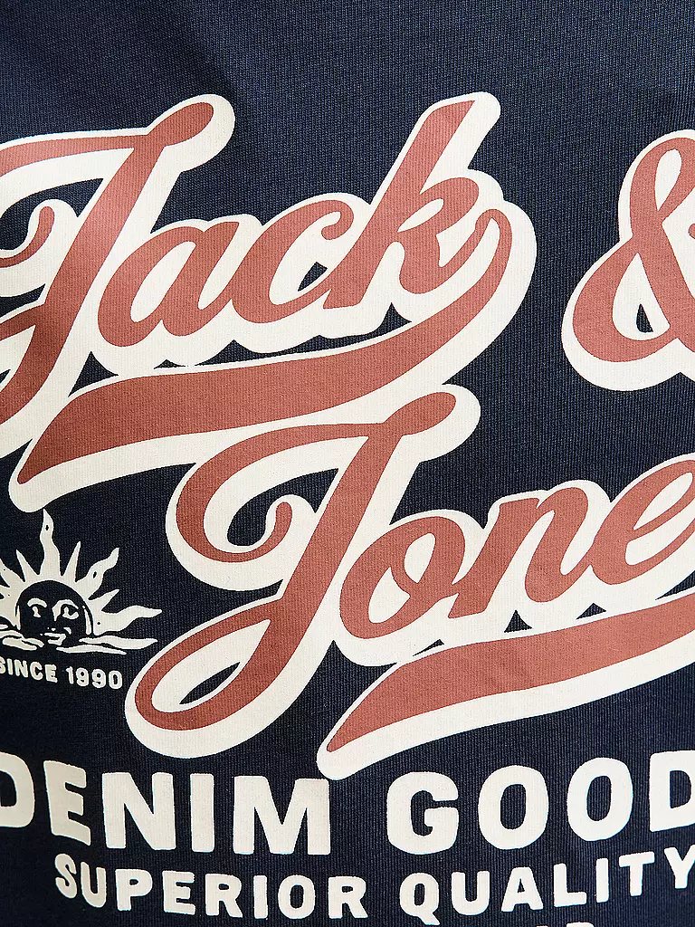 JACK & JONES | Camiseta de manga larga para niño JJELOGO | Azul oscuro