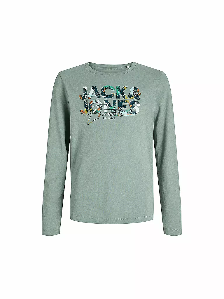 JACK & JONES | Camiseta de manga larga para niño JJGEPLAS | Verde claro