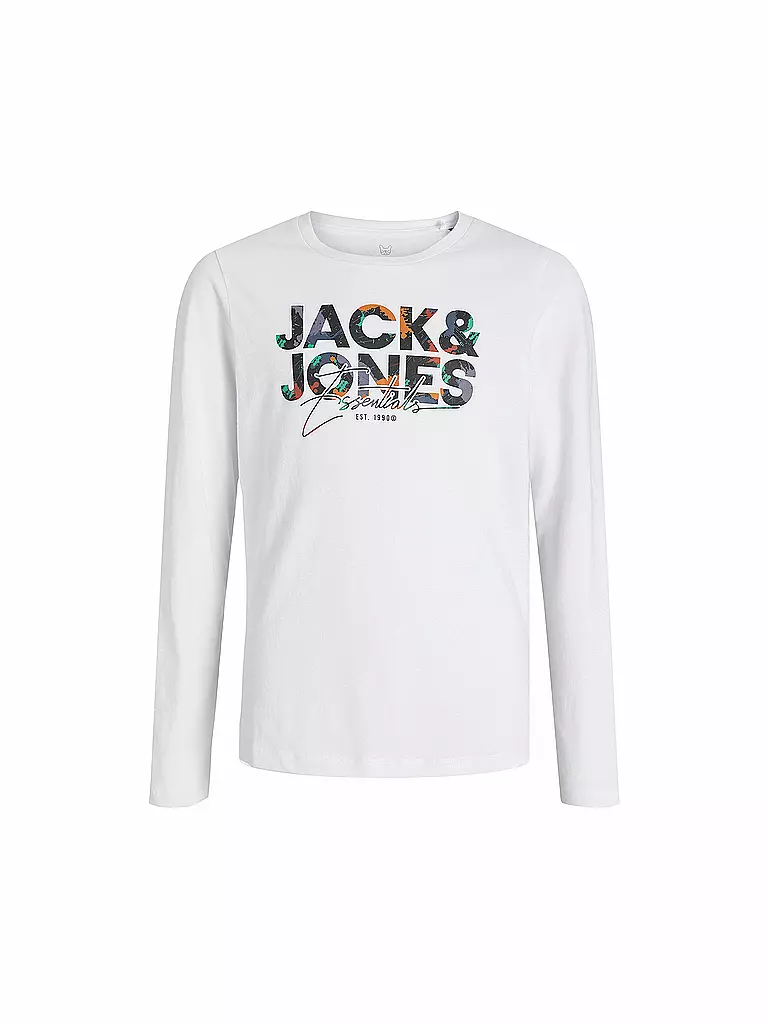 JACK & JONES | Camiseta de manga larga para niño JJGEPLAS | Blanco