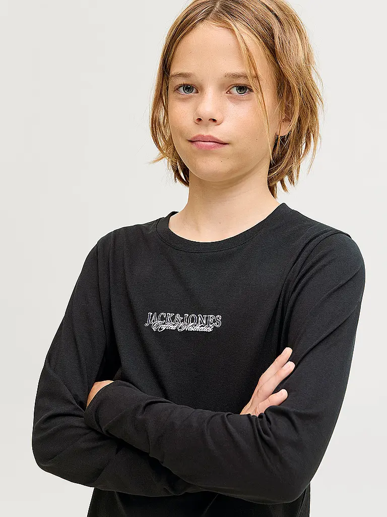 JACK & JONES | Camiseta de manga larga para niño JORBLEECKER
Marca: JACK & JONES
Color: negro
Categorías: Moda, Niños, Niños

Longitud de la manga: Manga larga
Escote: Cuello redondo
Material: Jersey, Algodón
Diseño: Liso
Corte (Prenda exterior): Regular
Estilo: M | 