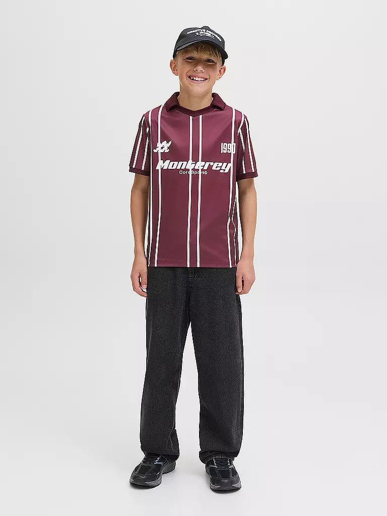 JACK & JONES | Camiseta de niño JCOSIGNAL | Rojo oscuro