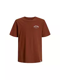 JACK & JONES | Jungen T-Shirt JJEBRANDES  | Rojo oscuro