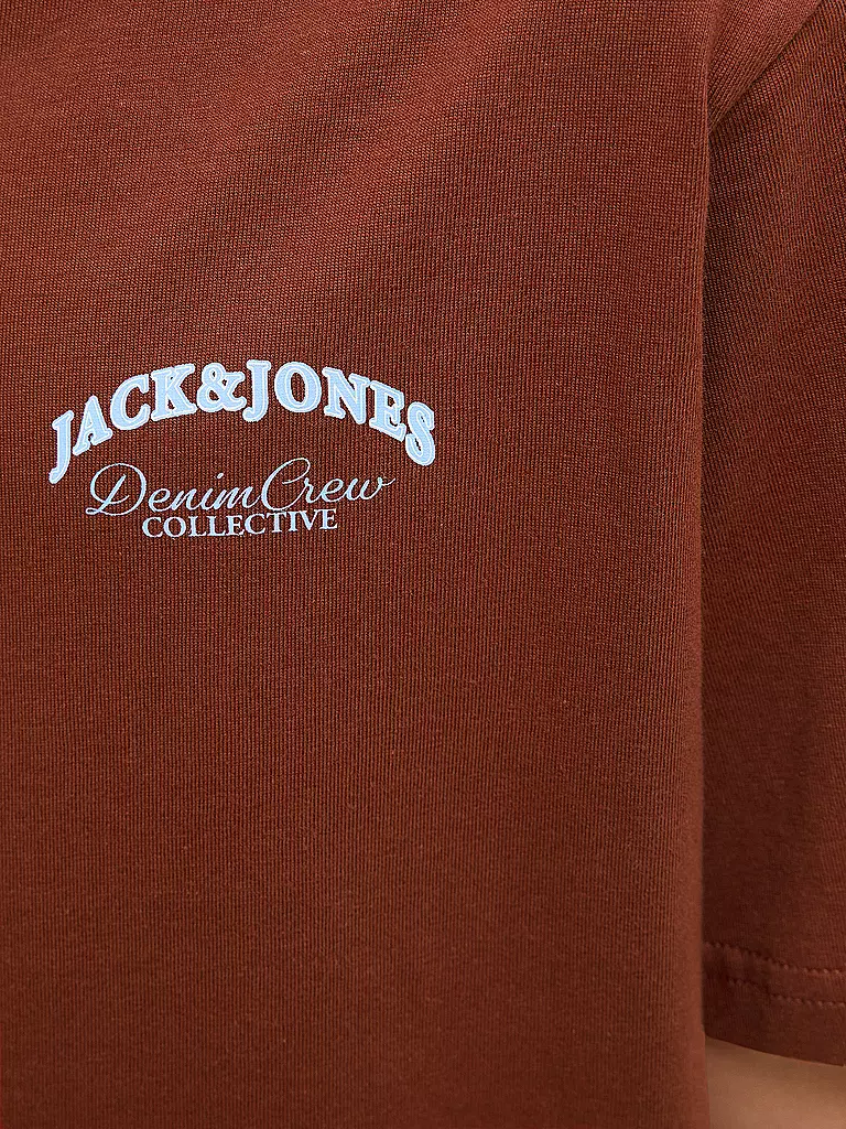 JACK & JONES | Camiseta de niño JJEBRANDES | Rojo oscuro