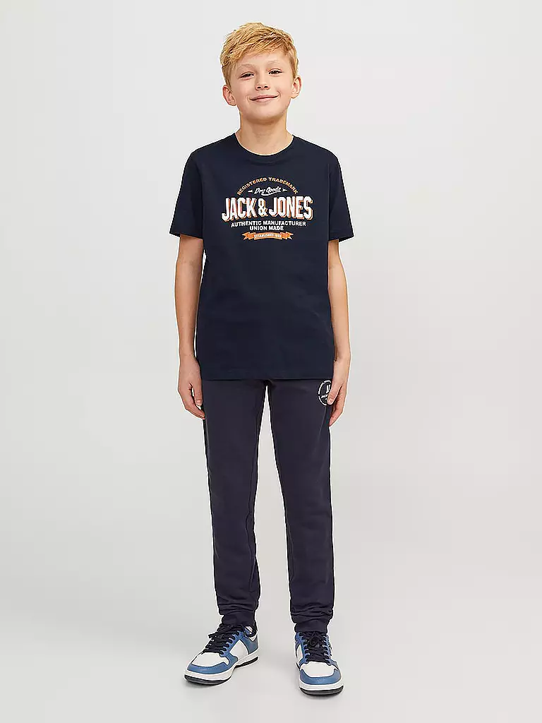 JACK & JONES | Camiseta de niño JJELOGO | Azul oscuro