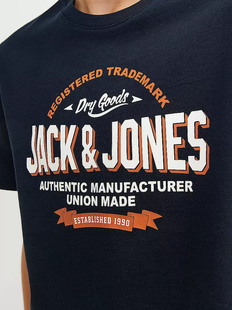 JACK & JONES | Camiseta de niño JJELOGO | Azul oscuro