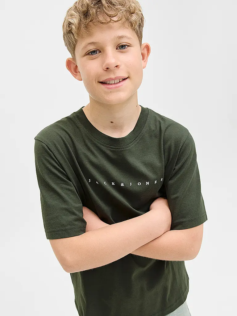 JACK & JONES | Camiseta de niño JJESTAR | Verde oscuro