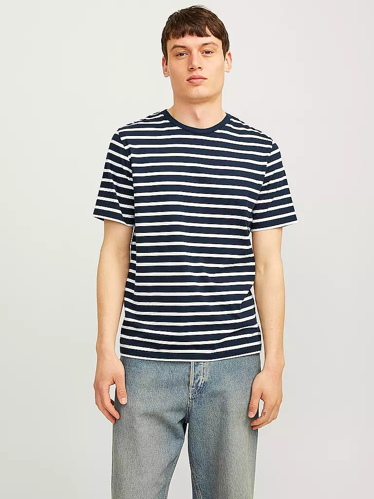 JACK & JONES | Camiseta JJEORGANIC | Azul oscuro