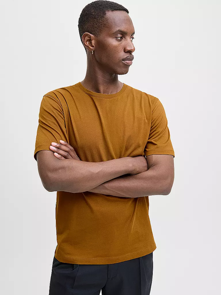JACK & JONES | Camiseta JJEORGANIC | Marrón claro