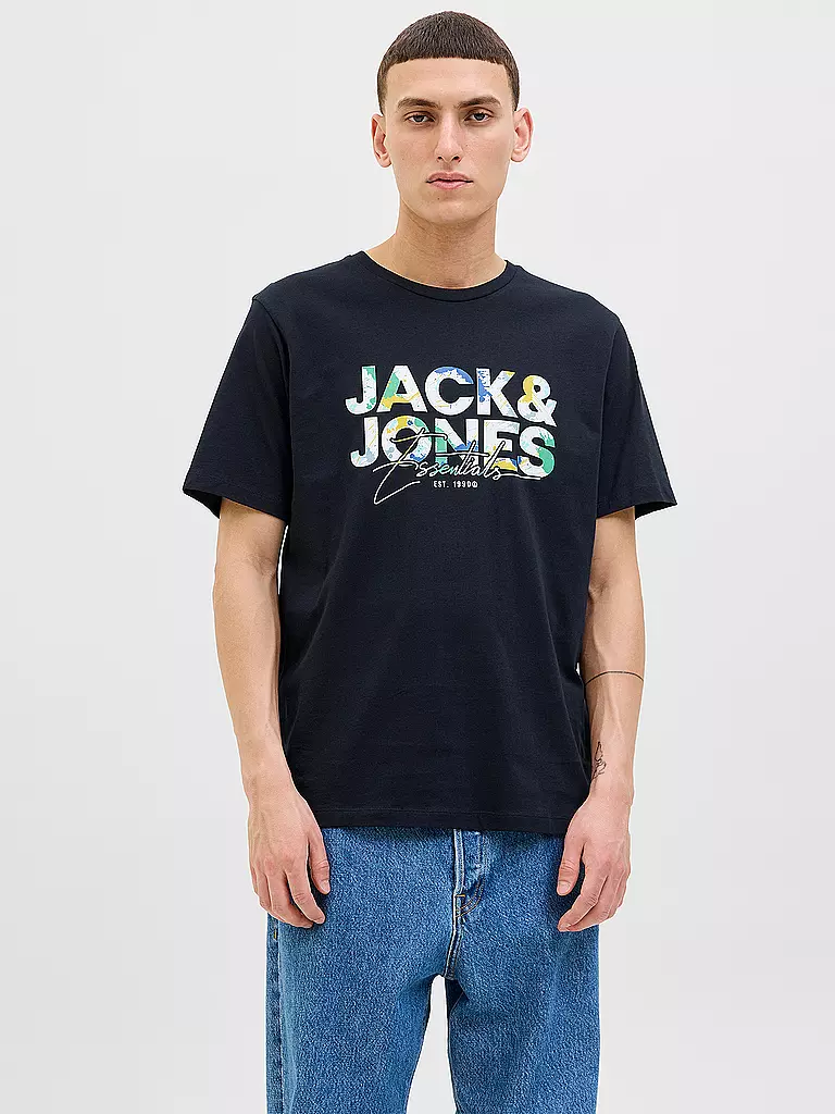 JACK & JONES | Camiseta JJGEPLAS | Azul oscuro