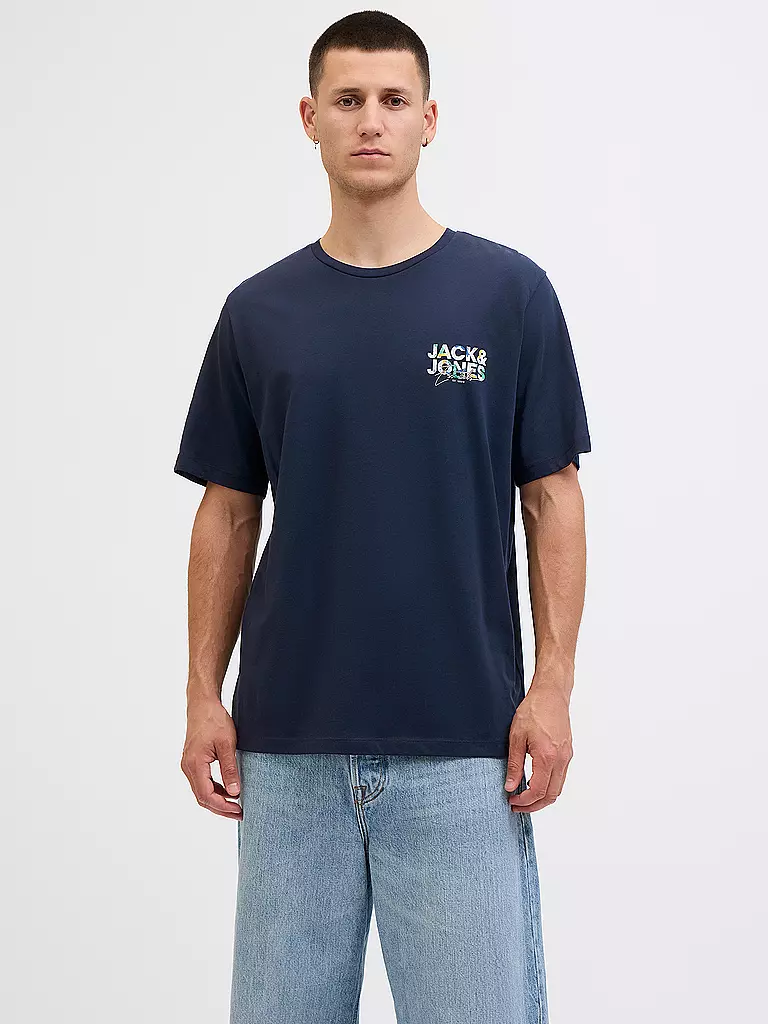 JACK & JONES | Camiseta JJGEPLAS | Azul oscuro