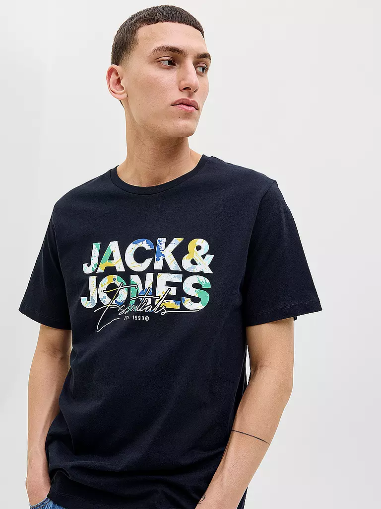 JACK & JONES | Camiseta JJGEPLAS | Azul oscuro