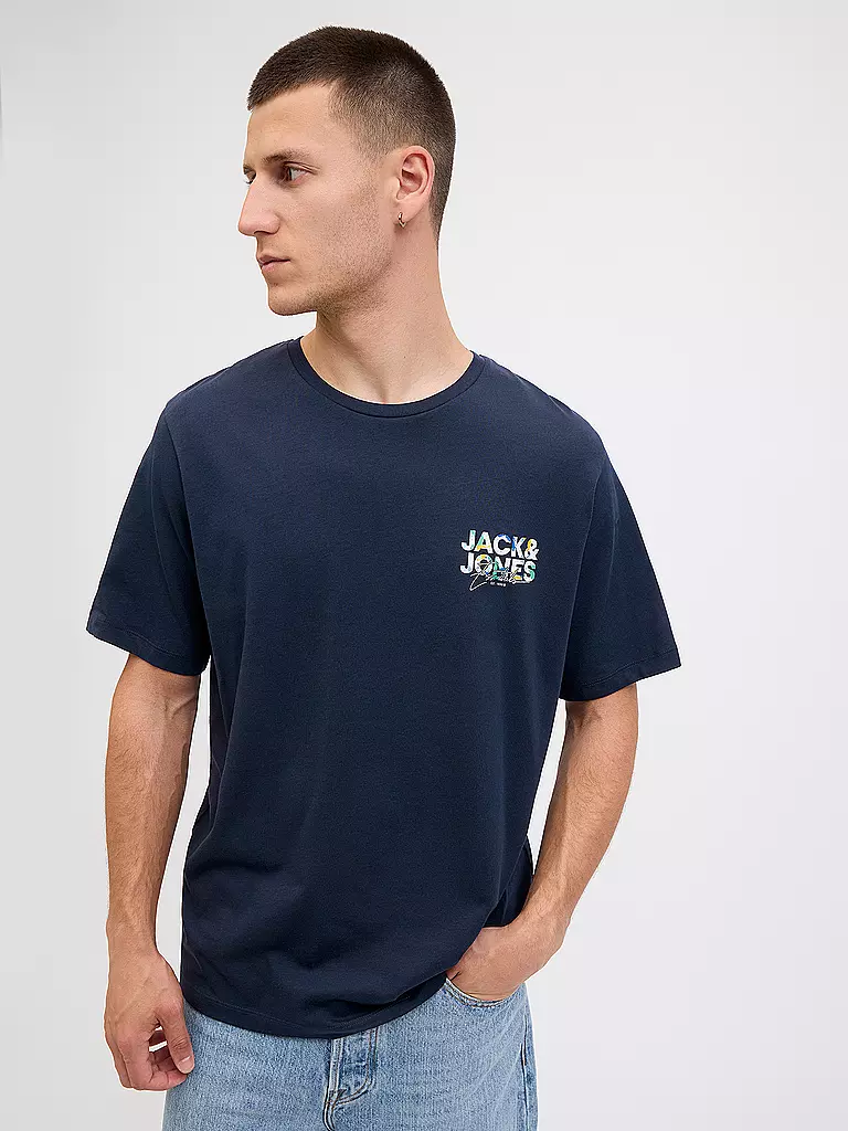 JACK & JONES | Camiseta JJGEPLAS | Azul oscuro