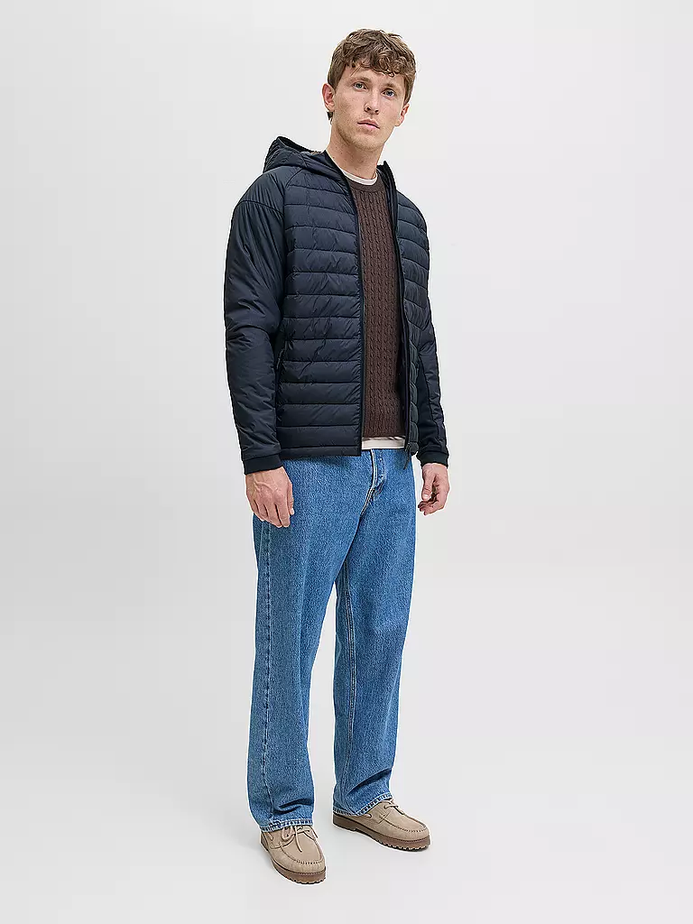 JACK & JONES | Chaqueta acolchada ligera JJESTATE | Azul oscuro