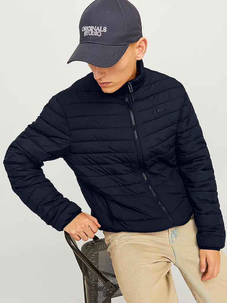 JACK & JONES | Chaqueta acolchada ligera JJESTATE | Azul oscuro
