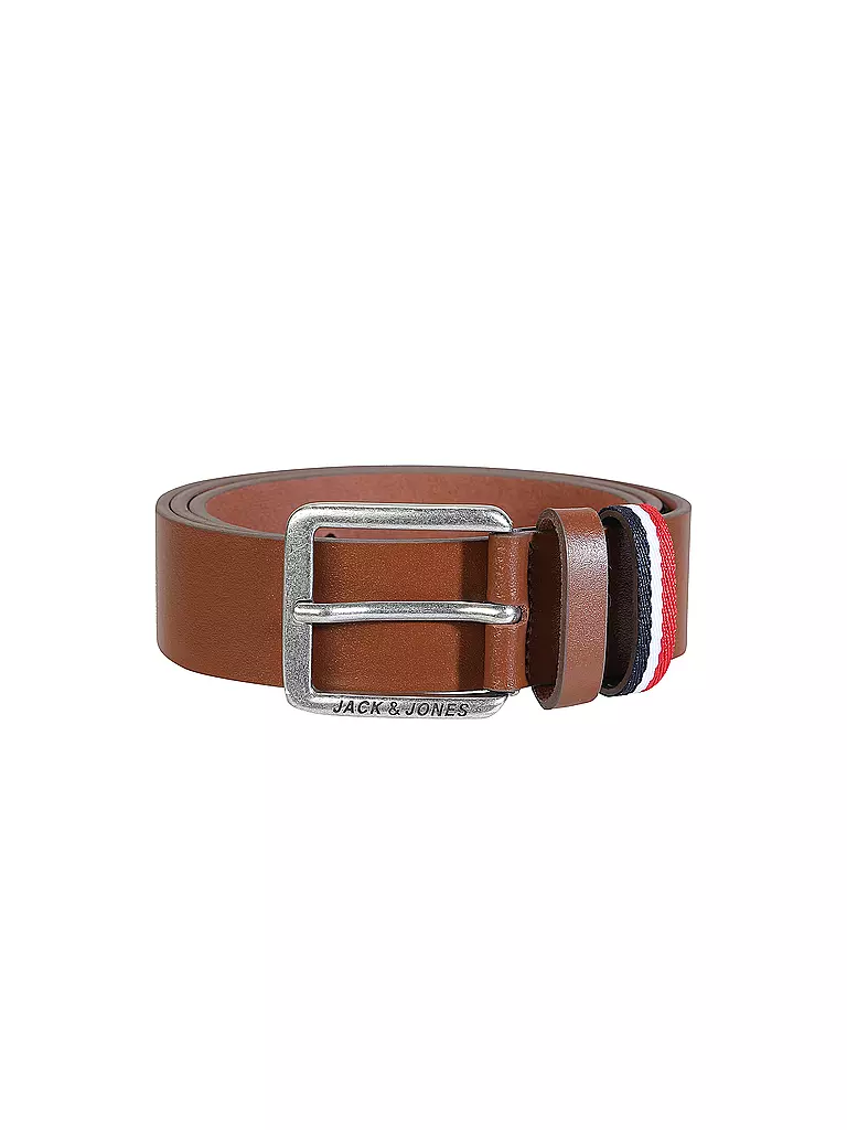 JACK & JONES | Cinturón de cuero JACESPO | Marrón
