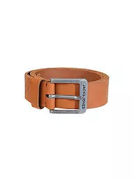 JACK & JONES | Cinturón de cuero JACROCK | Marrón claro
