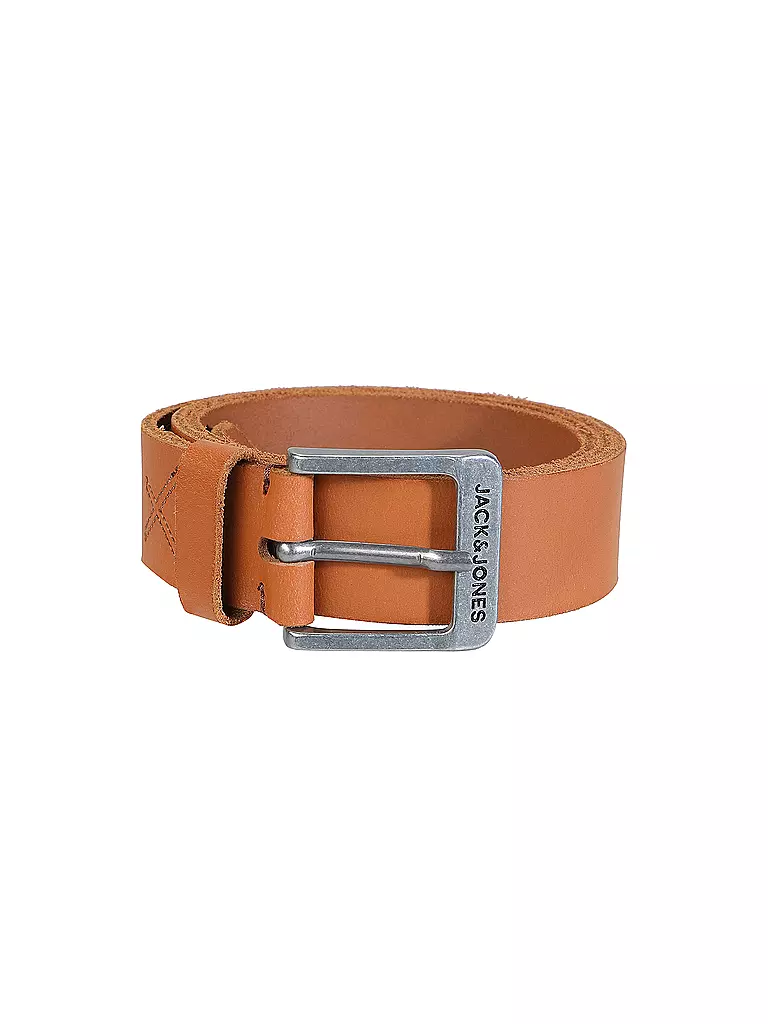 JACK & JONES | Cinturón de cuero JACROCK | Marrón claro