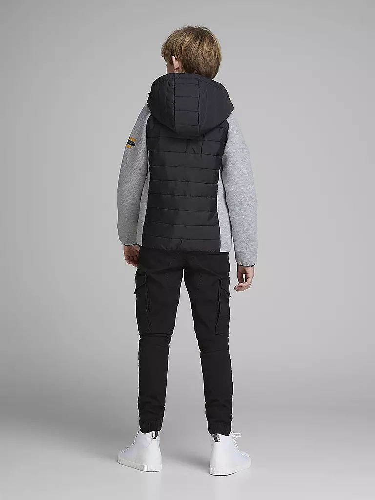 JACK & JONES | Jungen Cargohose Slim Fi  JPSTPAUL  | Negro