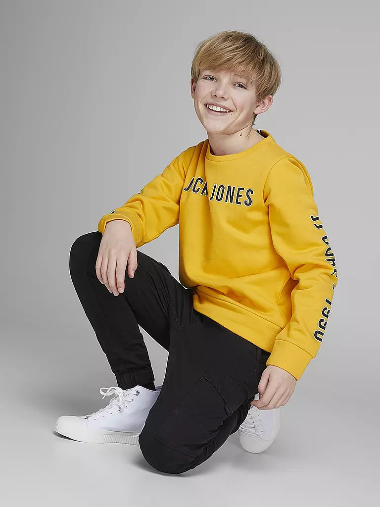 JACK & JONES | Jungen Cargohose Slim Fi  JPSTPAUL  | Negro