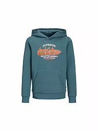JACK & JONES | Sudadera con capucha para niño - Hoodie JJELOGO | Petróleo