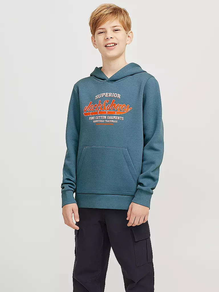 JACK & JONES | Jungen Kapuzensweater - Hoodie JJELOGO | Petróleo